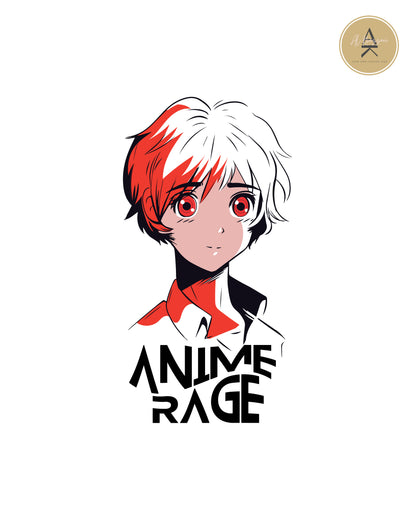 Anime Rage Round Neck Tee